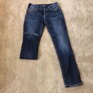 Silver Jeans Suki Mid Straight, 27x32